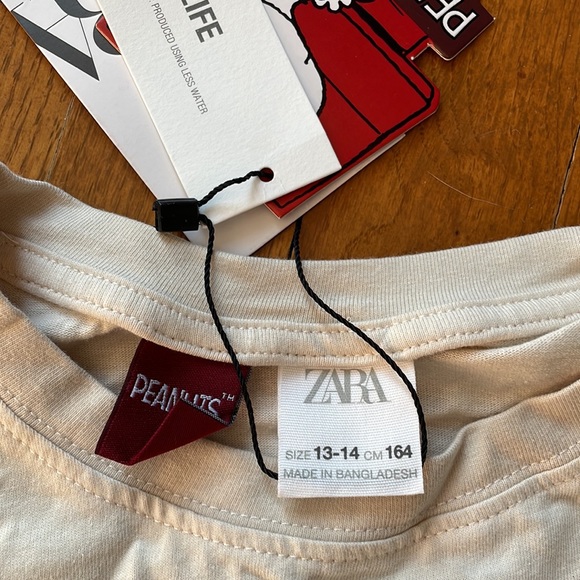 NWT Zara Peanut Gang Tee - Picture 2 of 2